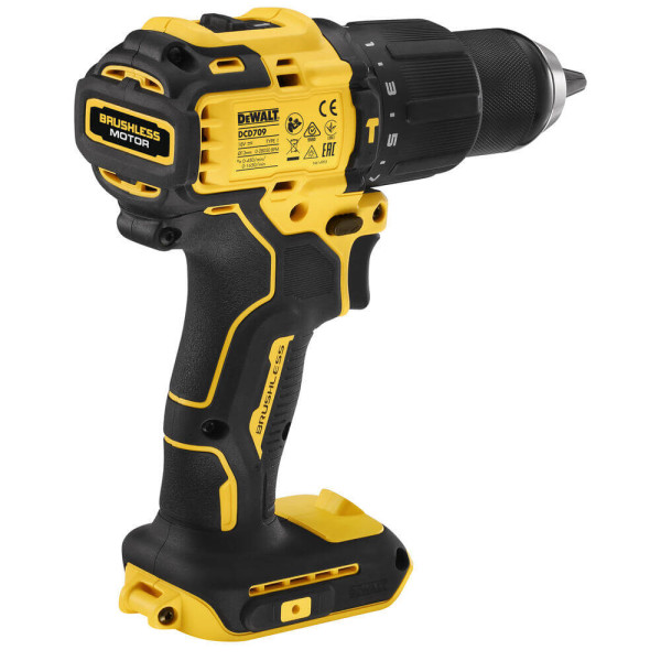 Дриль-шурупокрут акумуляторний безщітковий ударний DeWALT DCD709N Дриль-шурупокрут акумуляторний безщітковий ударний DeWALT DCD709N