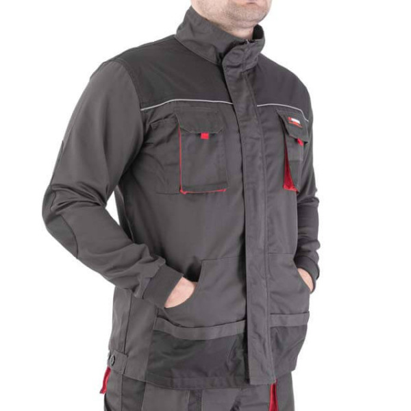 Куртка робоча, 80% поліестер / 20% бавовна, щільність 260 г/м², XL INTERTOOL SP-3004 Куртка робоча, 80% поліестер / 20% бавовна, щільність 260 г/м², XL INTERTOOL SP-3004