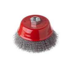 Щітка чашкова, 125 мм, M14, кручений дріт, для КШМ, 6500 об/хв INTERTOOL BT-1125