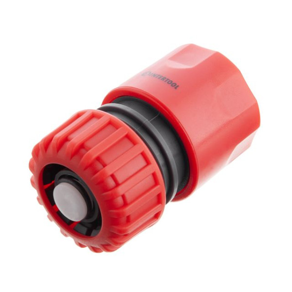 З'єднувач 3/4" з аквастопом для шланга 3/4" INTERTOOL GE-1021 З'єднувач 3/4" з аквастопом для шланга 3/4" INTERTOOL GE-1021