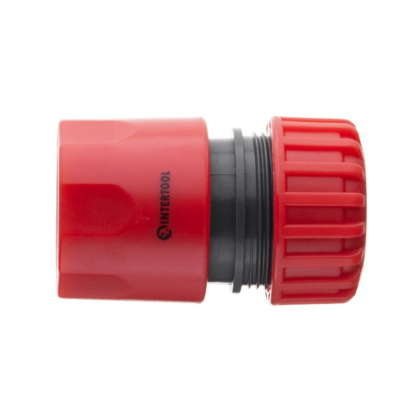 З'єднувач 3/4" з аквастопом для шланга 3/4" INTERTOOL GE-1021 З'єднувач 3/4" з аквастопом для шланга 3/4" INTERTOOL GE-1021