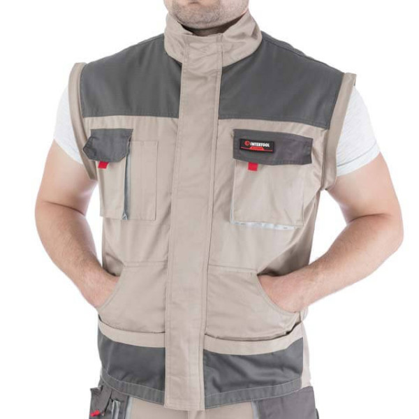 Куртка робоча 2 в 1, 100% бавовна, щільність 180 г/м², XXL INTERTOOL SP-3035 Куртка робоча 2 в 1, 100% бавовна, щільність 180 г/м², XXL INTERTOOL SP-3035