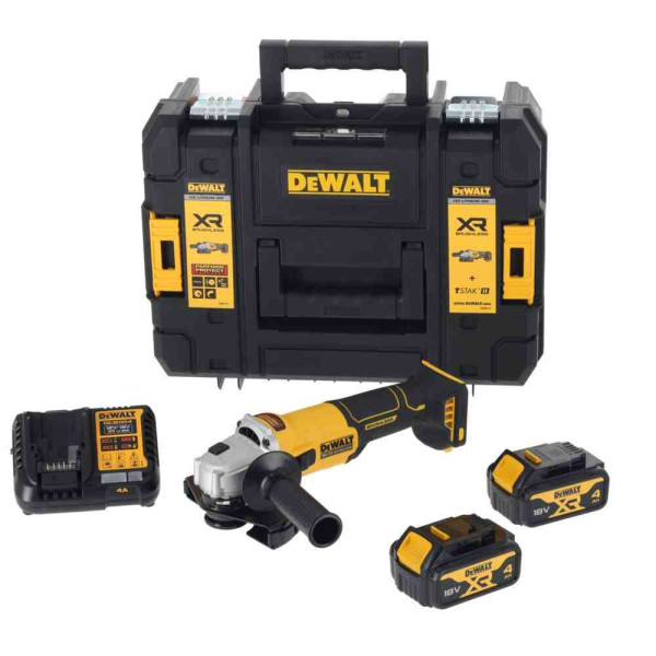 Шліфмашина кутова - болгарка акумуляторна безщіткова DeWALT DCG407M2T Шліфмашина кутова - болгарка акумуляторна безщіткова DeWALT DCG407M2T