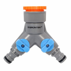 Розподільник води 2-канальний GRUNTEK 3/4", 1"