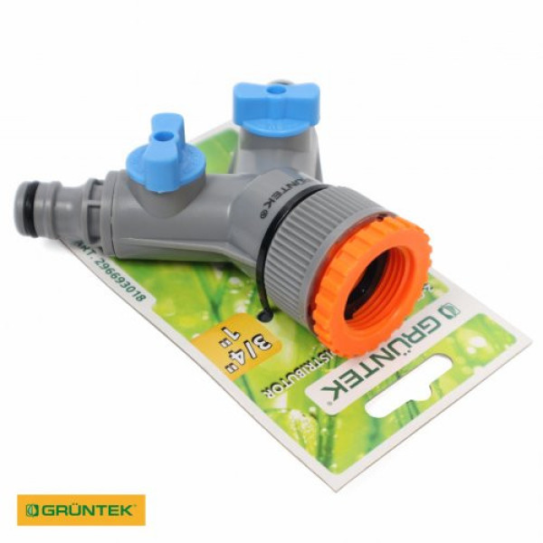 Розподільник води 2-канальний GRUNTEK 3/4", 1" Розподільник води 2-канальний GRUNTEK 3/4", 1"