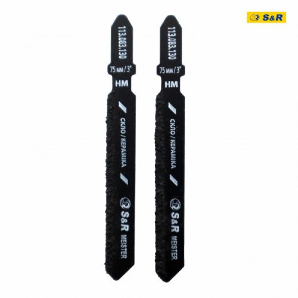 Полотно пиляльне S&R T130RIFF Meister для лобзика по склу та кераміці 2 шт Полотно пиляльне S&R T130RIFF Meister для лобзика по склу та кераміці 2 шт