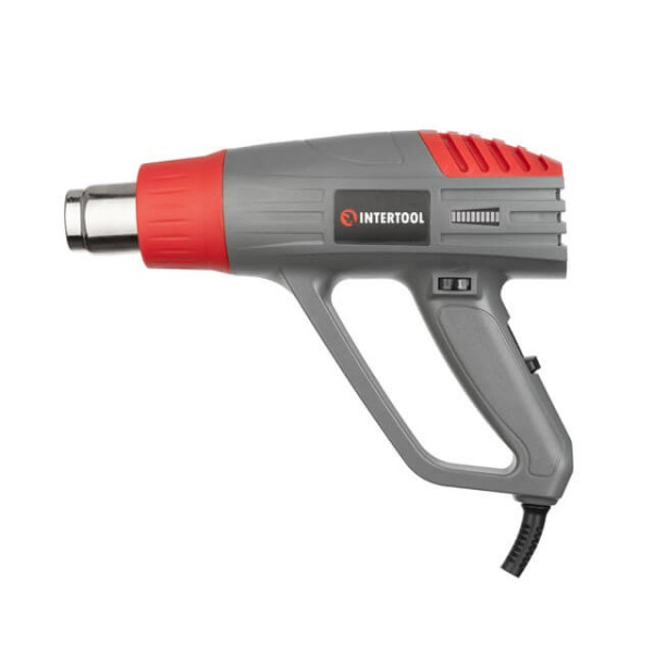 Фен технический, 2000 Вт, 60-600°С, 300-500 л/мин, 3 режима INTERTOOL DT-2420 Фен технический, 2000 Вт, 60-600°С, 300-500 л/мин, 3 режима INTERTOOL DT-2420