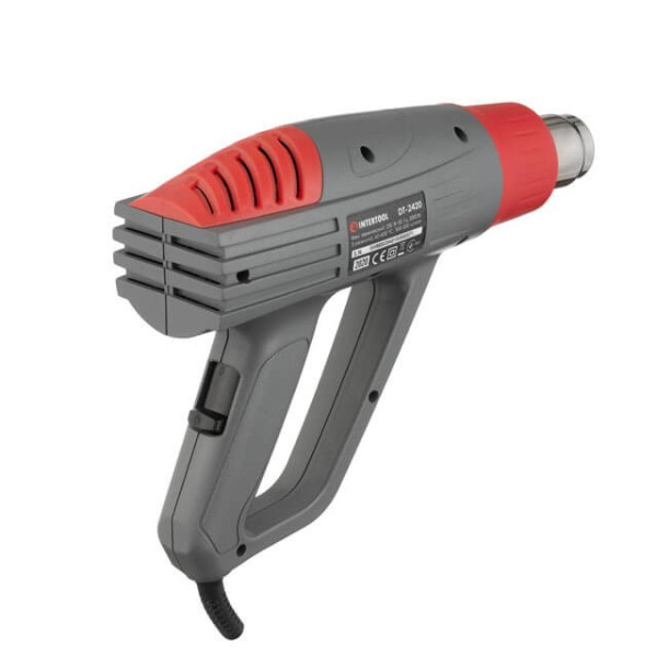Фен технический, 2000 Вт, 60-600°С, 300-500 л/мин, 3 режима INTERTOOL DT-2420 Фен технический, 2000 Вт, 60-600°С, 300-500 л/мин, 3 режима INTERTOOL DT-2420