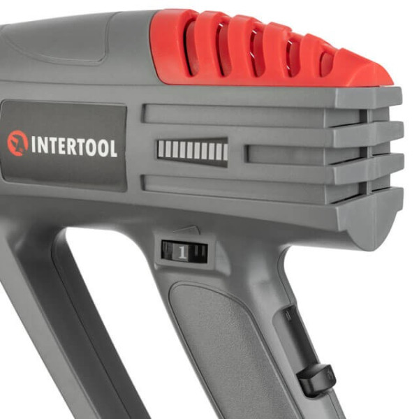 Фен технический, 2000 Вт, 60-600°С, 300-500 л/мин, 3 режима INTERTOOL DT-2420 Фен технический, 2000 Вт, 60-600°С, 300-500 л/мин, 3 режима INTERTOOL DT-2420