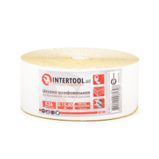 Шкурка шліфувальна, паперова основа, К36, 115 мм × 50 м INTERTOOL BT-0813