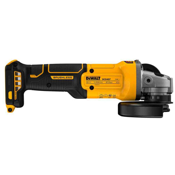 Шліфмашина кутова - болгарка акумуляторна безщіткова DeWALT DCG407N Шліфмашина кутова - болгарка акумуляторна безщіткова DeWALT DCG407N