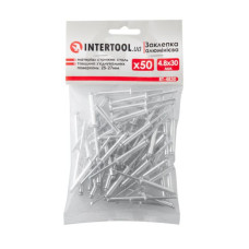 Заклепка алюмінієва, 4,8×30,0 мм, 50 шт. INTERTOOL RT-4830