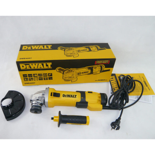 Шліфмашина кутова - болгарка мережева DeWALT DWE4257 Шліфмашина кутова - болгарка мережева DeWALT DWE4257