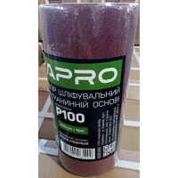 Бумага шлифовальная P100 рулон 200мм*10м (тканевая основа) APRO