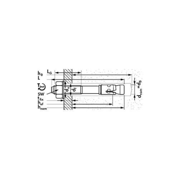 Анкер-болт m2 8х80/10 Mungo 3200808 Анкер-болт m2 8х80/10 Mungo 3200808