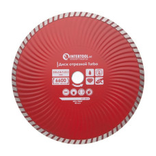 Диск відрізний алмазний Turbo, 230 мм, 22-24%, 6600 об/хв INTERTOOL CT-2010