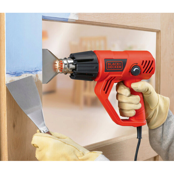 Пистолет горячего воздуха - фен сетевой BLACK+DECKER KX2001 Пистолет горячего воздуха - фен сетевой BLACK+DECKER KX2001