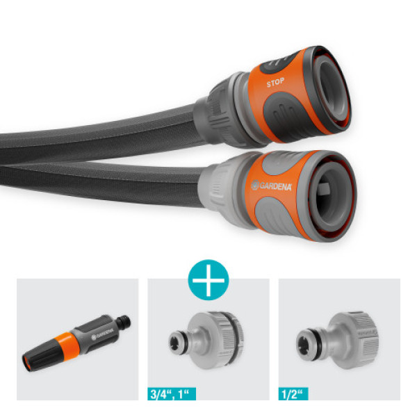 Шланг Gardena Liano Life Set текстильний садовий 13 мм 1/2" 20 м