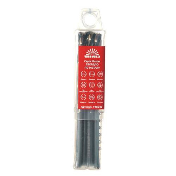 Свердло по металу HSS 4341 3.8 (10 од.) Vitals Master Свердло по металу HSS 4341 3.8 (10 од.) Vitals Master