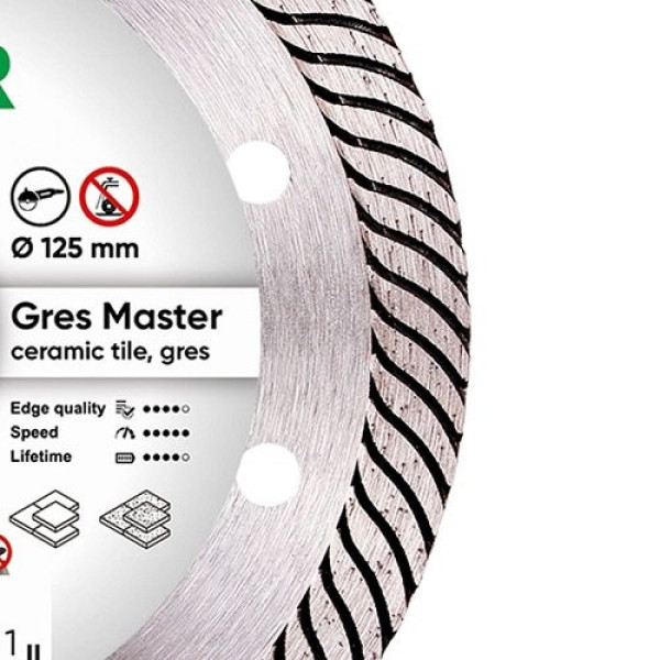 Диск алмазний відрізний Distar Gres Master 1A1R 125х22,2 Диск алмазний відрізний Distar Gres Master 1A1R 125х22,2