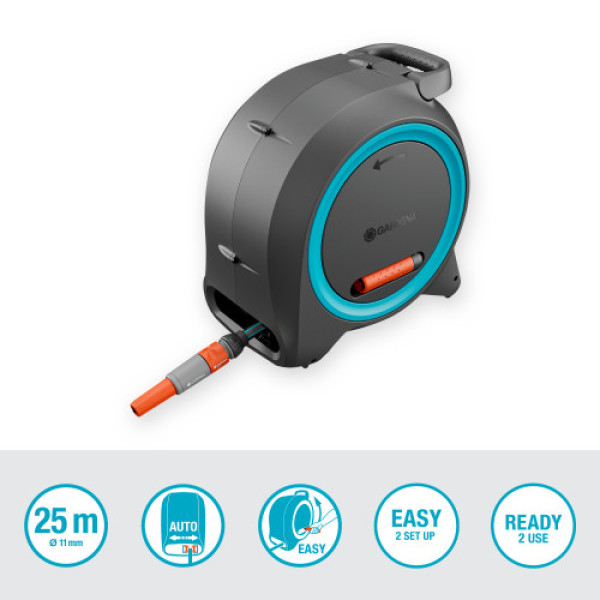 Котушка Gardena Dual Hose Box настінна та наземна 11 мм 25 м Котушка Gardena Dual Hose Box настінна та наземна 11 мм 25 м