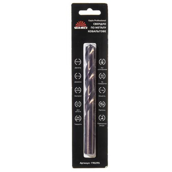 Свердло по металу HSS-Co/M35 13.0 (1 од.) Vitals Professional Свердло по металу HSS-Co/M35 13.0 (1 од.) Vitals Professional