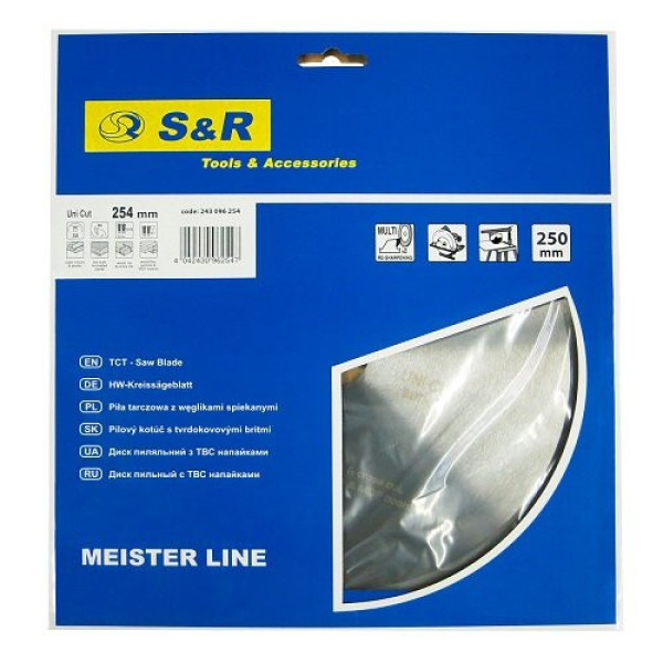 Диск пиляльний S & R Meister UniCut 254x30х3,2 мм Диск пиляльний S & R Meister UniCut 254x30х3,2 мм