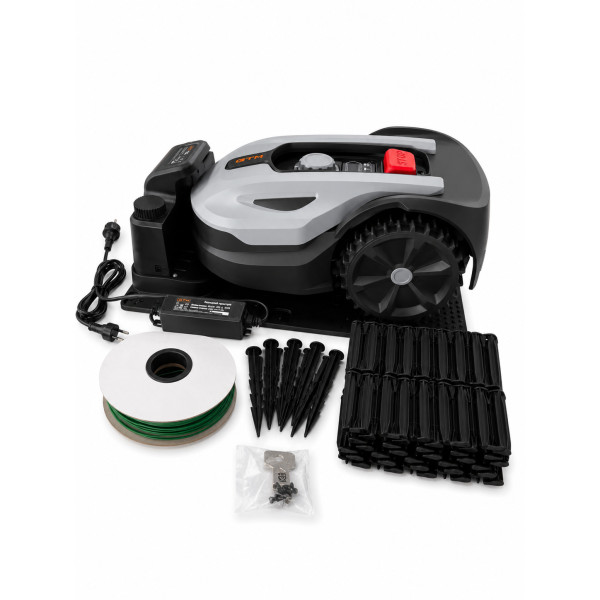 Газонокосарка-робот GTM RLM600/18W 600 кв.м із зарядною станцією та комплектом для встановлення (RLM600/18W) Газонокосарка-робот GTM RLM600/18W 600 кв.м із зарядною станцією та комплектом для встановлення (RLM600/18W)