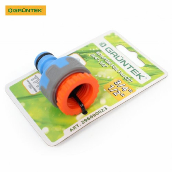 Адаптер для крана GRUNTEK 3/4"-1/2" Адаптер для крана GRUNTEK 3/4"-1/2"
