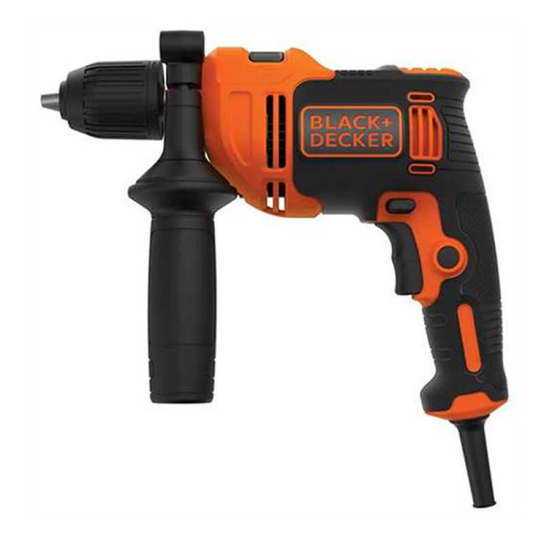 Дрель сетевая ударная BLACK+DECKER BEH550K сетевая ударная