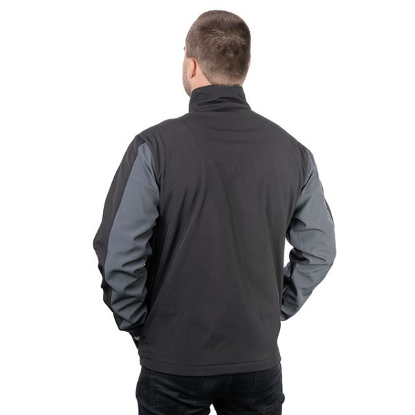 Куртка SOFTSHELL темносеро-черная, трехслойная, ткань стрейч SOFTSHEL 300 GSM 100D, с водо- и ветрозащитой, 96% полиэстер и 4% эластан, один внешний и два боковых кармана, размер L INTERTOOL SP-3133 Куртка SOFTSHELL темносеро-черная, трехслойная, ткань стрейч SOFTSHEL 300 GSM 100D, с водо- и ветрозащитой, 96% полиэстер и 4% эластан, один внешний и два боковых кармана, размер L INTERTOOL SP-3133