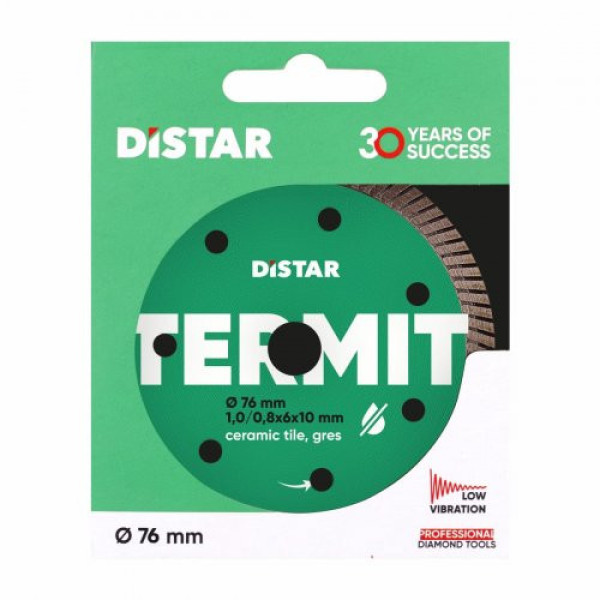 Круг алмазний Distar Termit керамограніт 76x10x1 мм