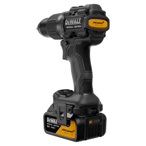 Дриль-шурупокрут ударний McLaren F1 TEAM SPECIAL EDITION DeWALT DCD86MM2KT Дриль-шурупокрут ударний McLaren F1 TEAM SPECIAL EDITION DeWALT DCD86MM2KT