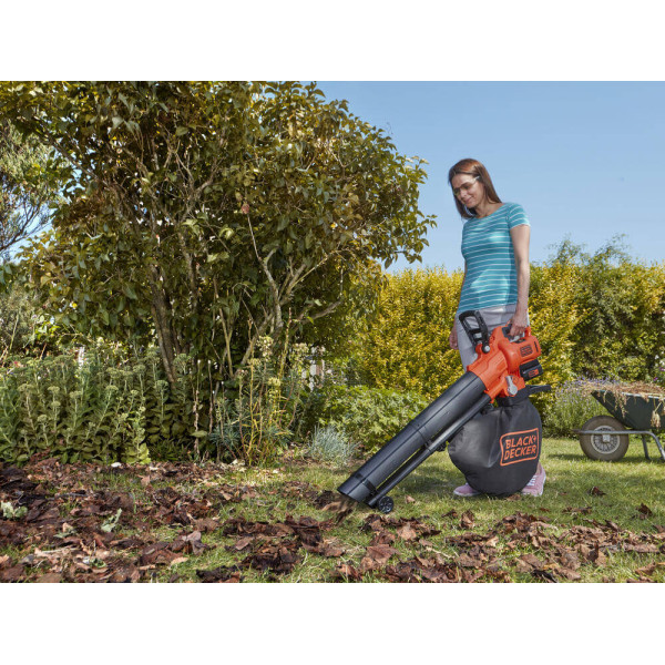 Садовий пилосос акумуляторний безщітковий BLACK+DECKER BCBLV3625L1 Садовий пилосос акумуляторний безщітковий BLACK+DECKER BCBLV3625L1