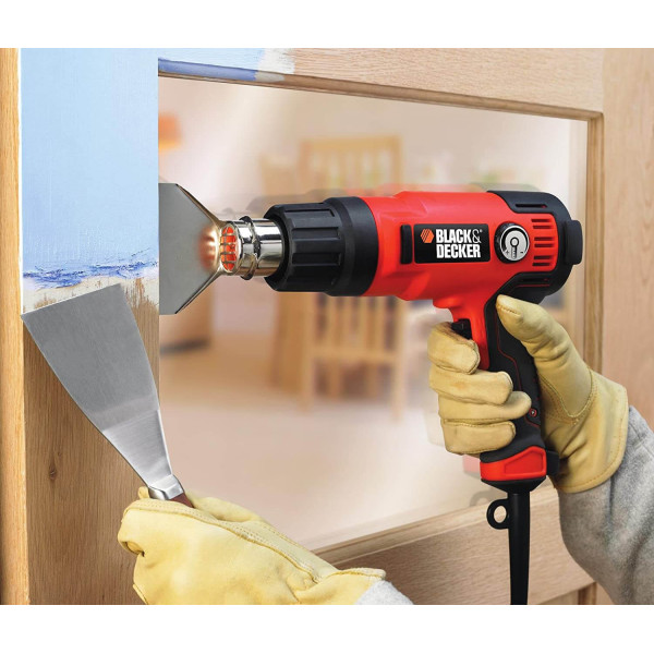 Пистолет горячего воздуха - фен сетевой BLACK+DECKER KX2200K Пистолет горячего воздуха - фен сетевой BLACK+DECKER KX2200K