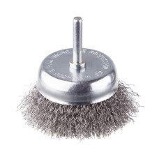 Щітка чашкова, 75 мм, 1/4", кручений дріт, для дриля, 4500 об/хв INTERTOOL BT-9075