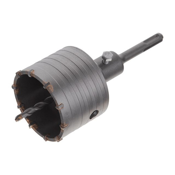 Свердло корончате по бетону 75 мм, перехідник SDS-Plus 100 мм INTERTOOL SD-7075