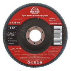 Круг пелюстковий торцевий Vitals Master Zirconia 125x22.2мм з.80