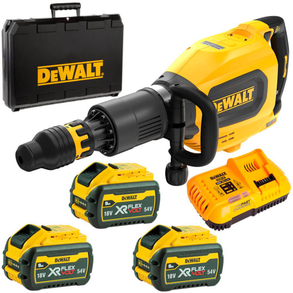 Молоток відбійний акумуляторний безщітковий SDS-MAX DeWALT DCH911X3 Молоток відбійний акумуляторний безщітковий SDS-MAX DeWALT DCH911X3