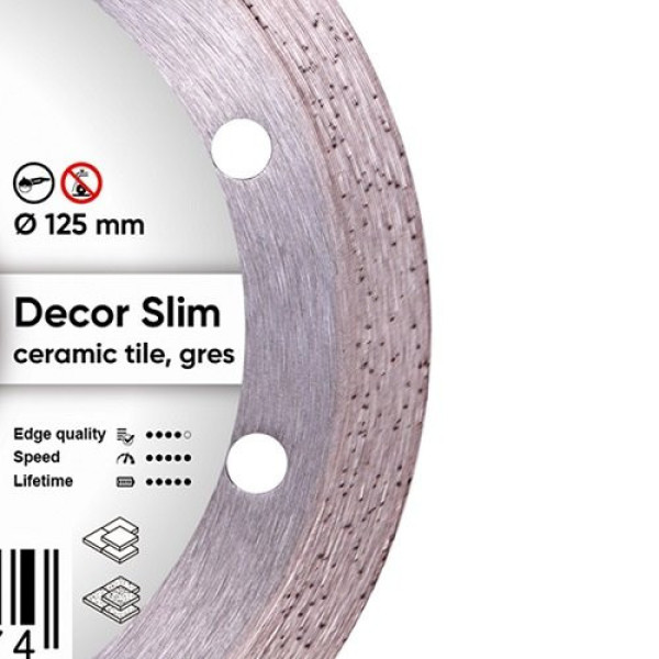 Диск алмазний відрізний Di-Star Decor Slim 125x22.2 Диск алмазний відрізний Di-Star Decor Slim 125x22.2