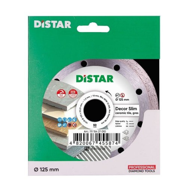 Диск алмазний відрізний Di-Star Decor Slim 125x22.2 Диск алмазний відрізний Di-Star Decor Slim 125x22.2