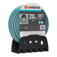 Шланг Gardena Classic 13 мм 1/2" 20 м + комплект для поливу та кронштейн