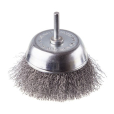 Щітка чашкова, 100 мм, 1/4", кручений дріт, для дриля, 4500 об/хв INTERTOOL BT-9100