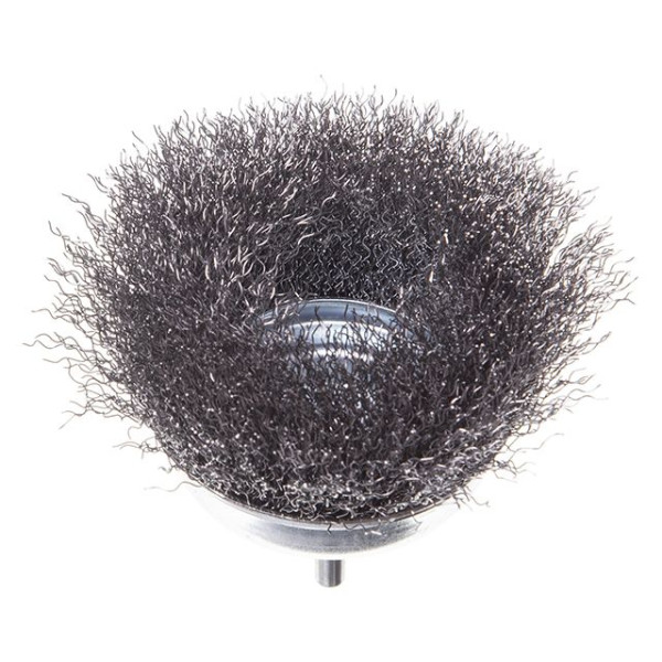 Щітка чашкова, 100 мм, 1/4", кручений дріт, для дриля, 4500 об/хв INTERTOOL BT-9100 Щітка чашкова, 100 мм, 1/4", кручений дріт, для дриля, 4500 об/хв INTERTOOL BT-9100