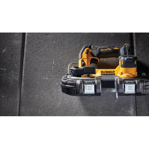 Пила стрічкова акумуляторна безщіткова DeWALT DCS377NT Пила стрічкова акумуляторна безщіткова DeWALT DCS377NT