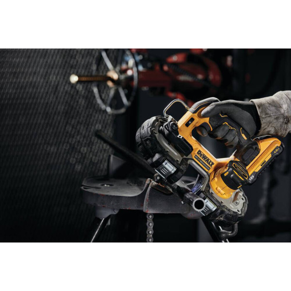 Пила стрічкова акумуляторна безщіткова DeWALT DCS377NT Пила стрічкова акумуляторна безщіткова DeWALT DCS377NT