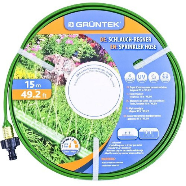 Шланг зрошувальний GRUNTEK 296223150  1/2 " 15м перфорований
