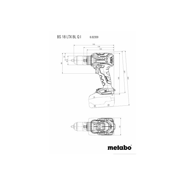 Акумуляторний дриль-шурупокрут Metabo BS 18 LTX BL Q I (602359650) Акумуляторний дриль-шурупокрут Metabo BS 18 LTX BL Q I (602359650)
