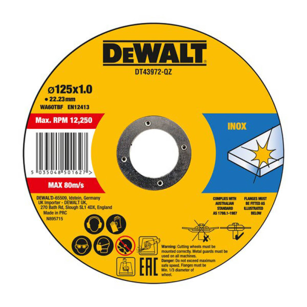 Набір кругів відрізних HIGH PERFORMANCE DeWALT DT43972 Набір кругів відрізних HIGH PERFORMANCE DeWALT DT43972