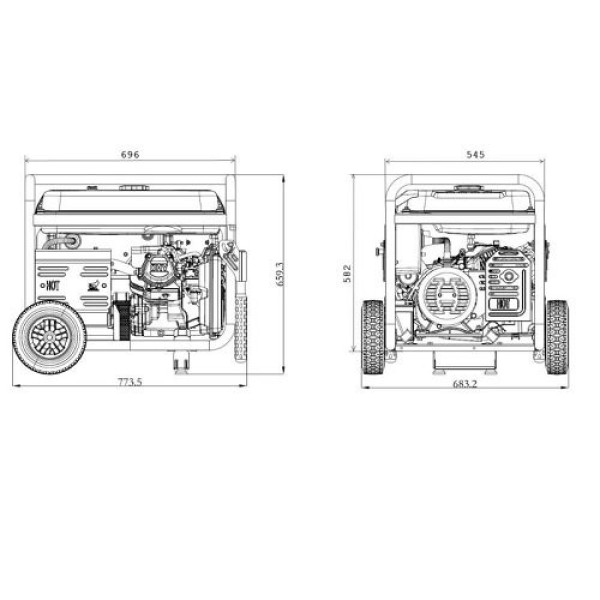 Генератор бензиновий GENERGY TURBO 5500 E 5,5 кВт Генератор бензиновий GENERGY TURBO 5500 E 5,5 кВт